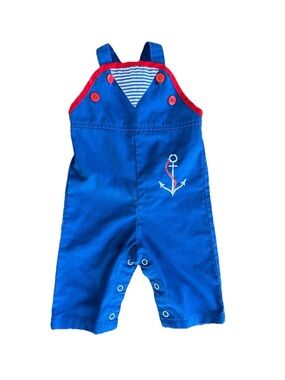 Health-Tex Vintage Nautical Baby Overalls, 0-3 months